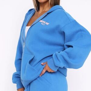 White Fox Boutique Vibrant Blue Hoodie